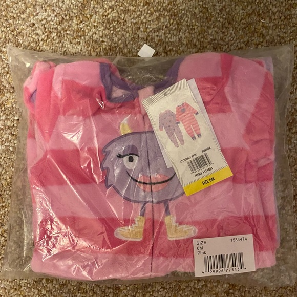 Kids Headquarters Kids' 2-pack Blanket Sleeper, Pink Monster - Picture 5 of 8